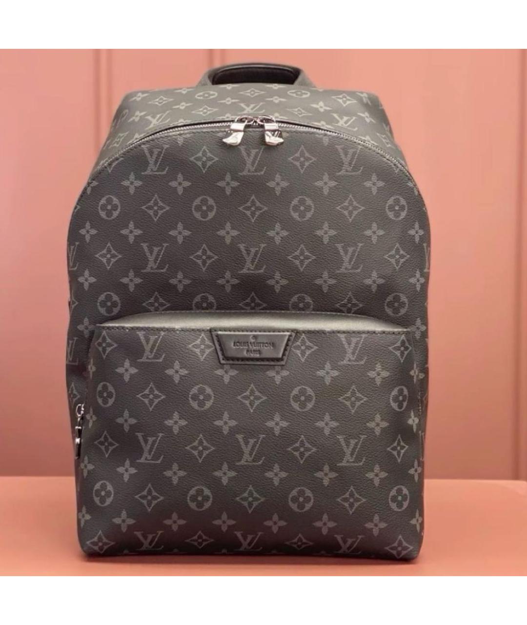 LOUIS VUITTON Черный рюкзак из канвы, фото 4