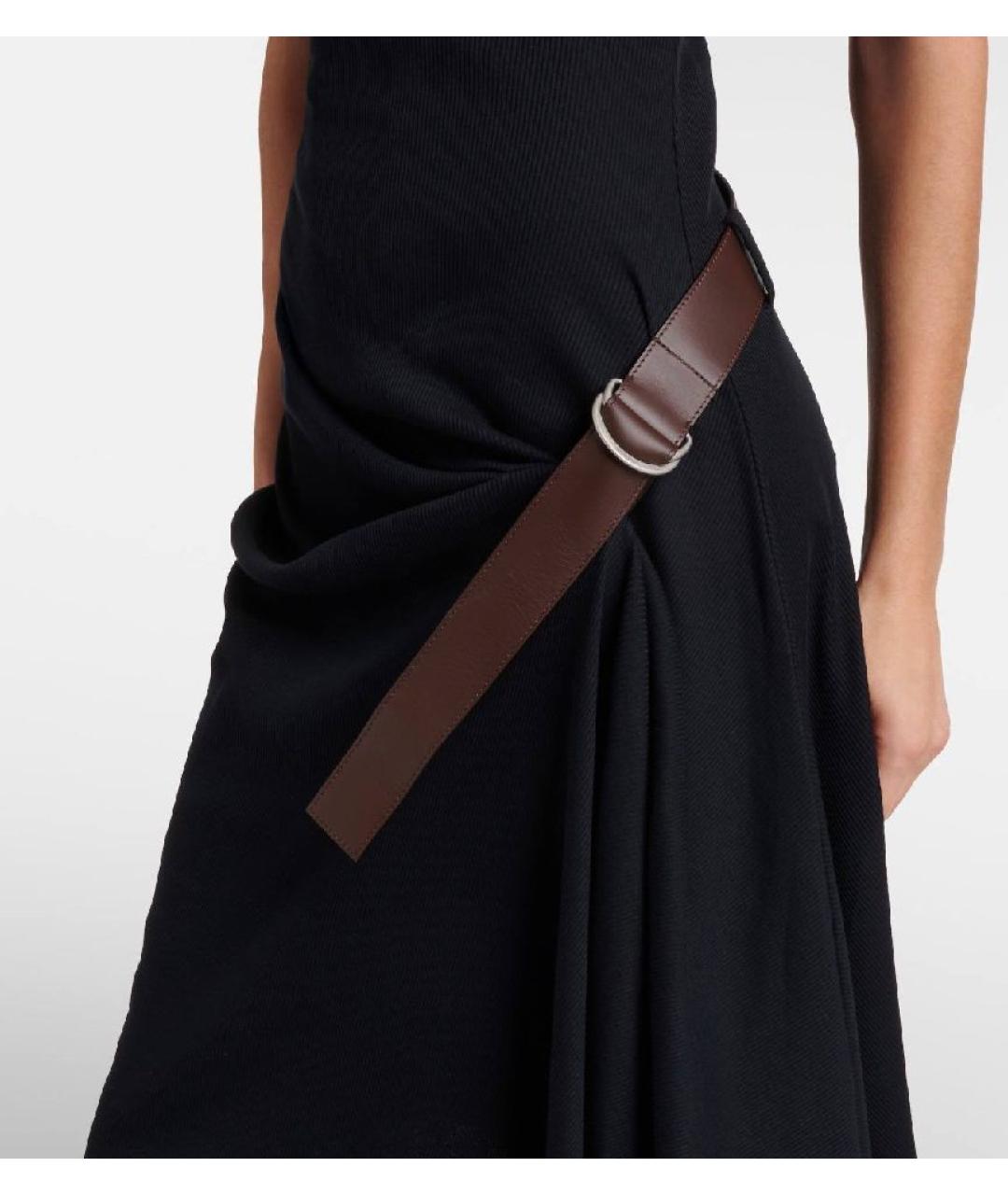 LOEWE Черное хлопковое повседневное платье, фото 6