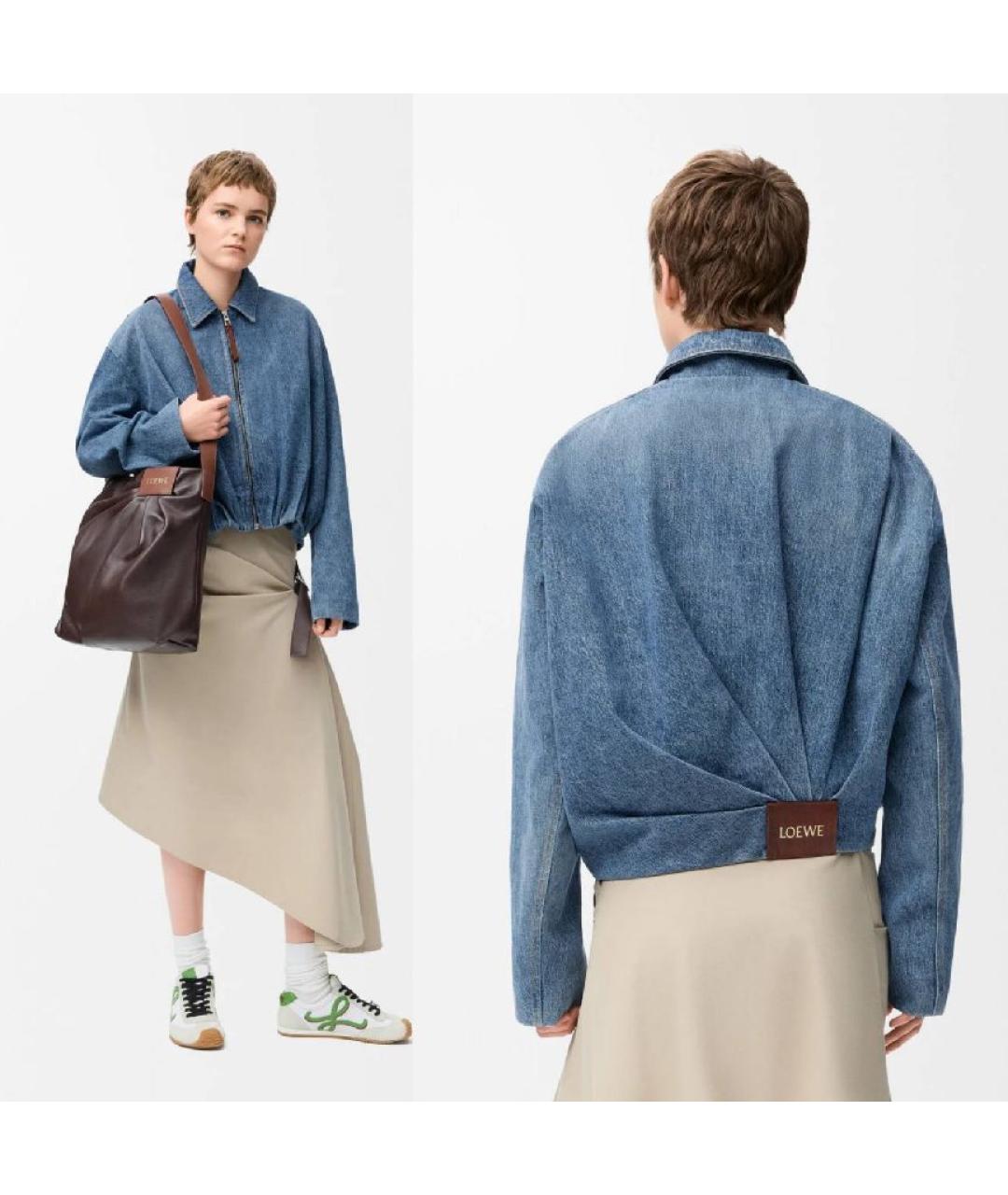 LOEWE Голубая деним куртка, фото 5