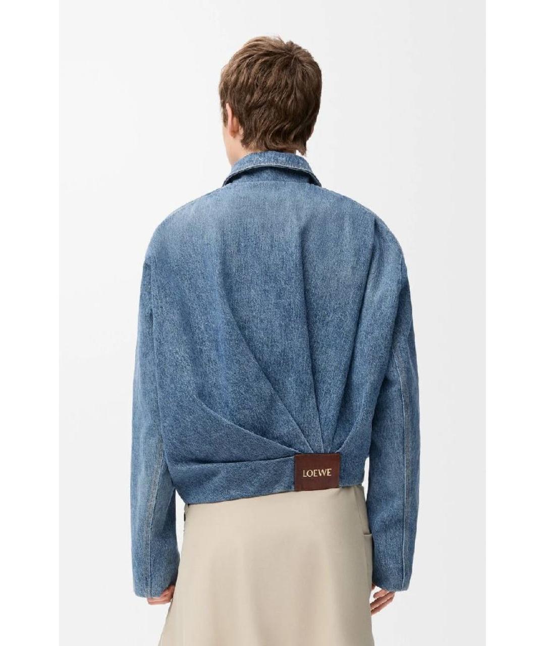 LOEWE Голубая деним куртка, фото 4