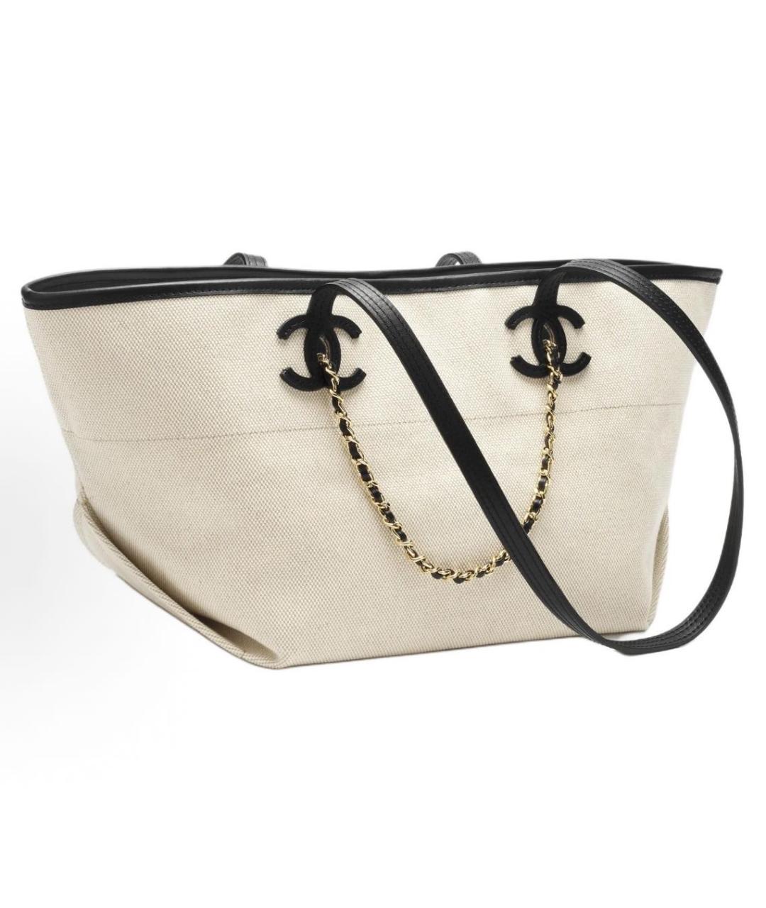 CHANEL Белая сумка тоут, фото 2