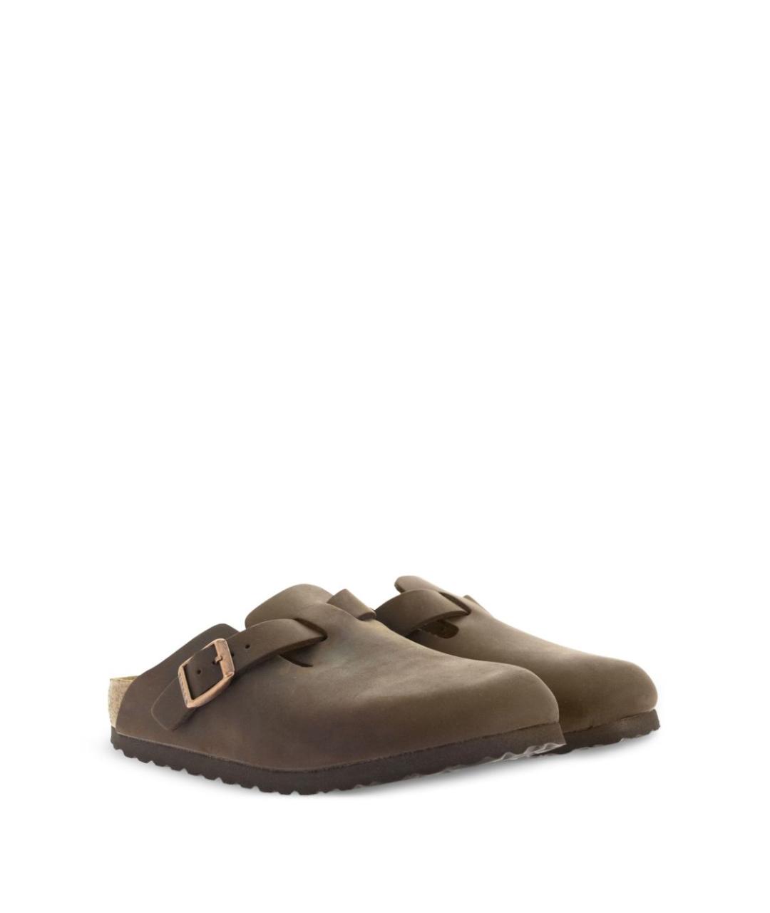 BIRKENSTOCK Коричневые замшевые мюли, фото 5