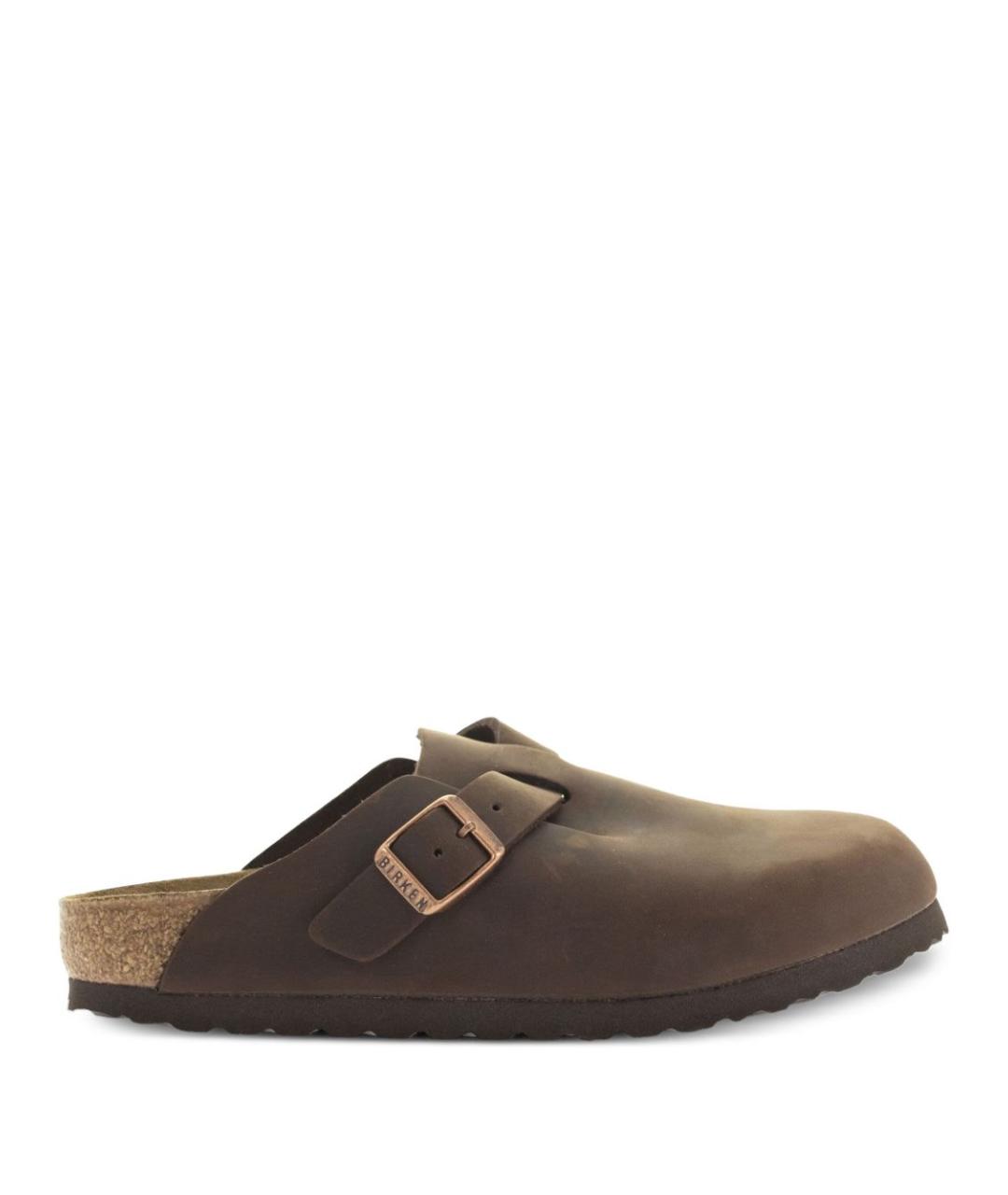 BIRKENSTOCK Коричневые замшевые мюли, фото 1