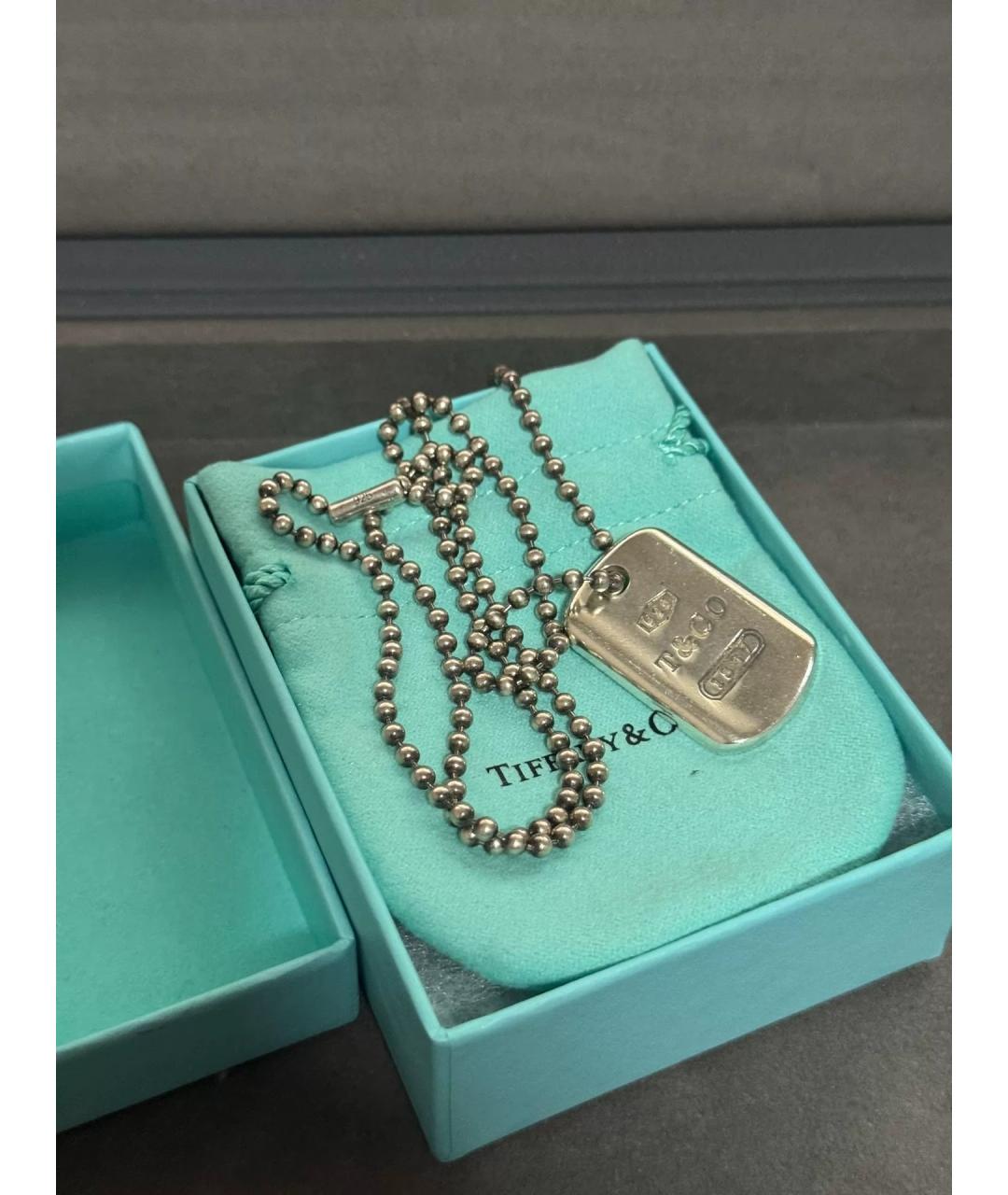 TIFFANY&CO Серебряная серебряная цепочка/подвеска, фото 6