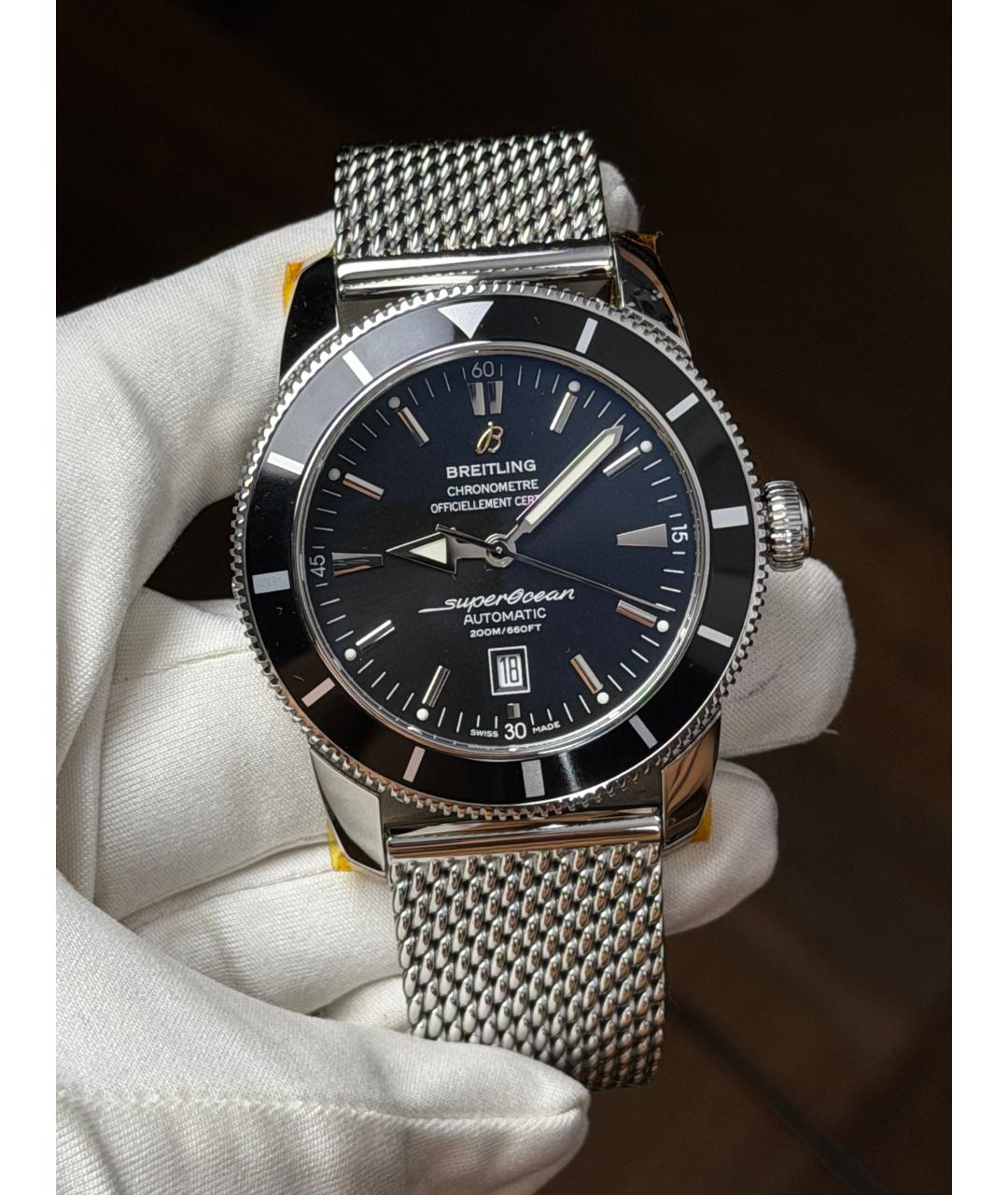 BREITLING Черные часы, фото 2