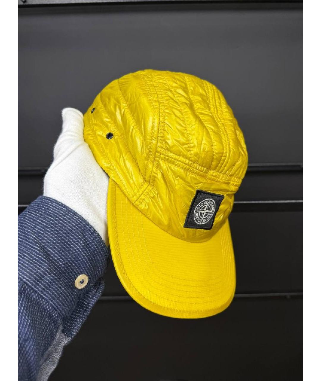 STONE ISLAND Желтая кепка/бейсболка, фото 6