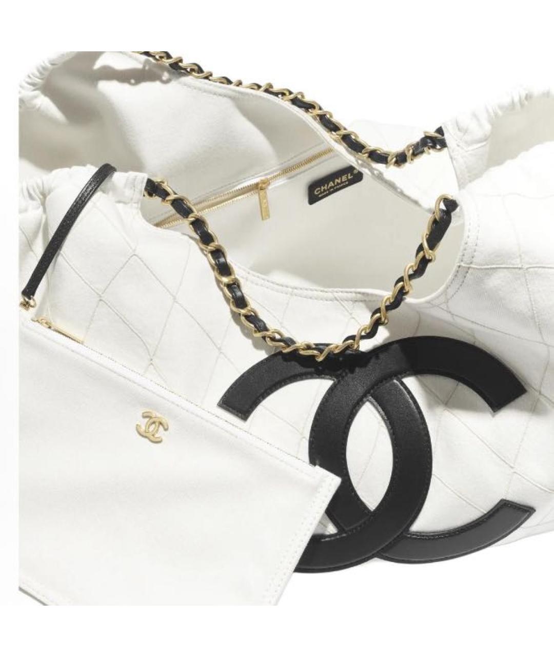 CHANEL Белая сумка тоут, фото 3
