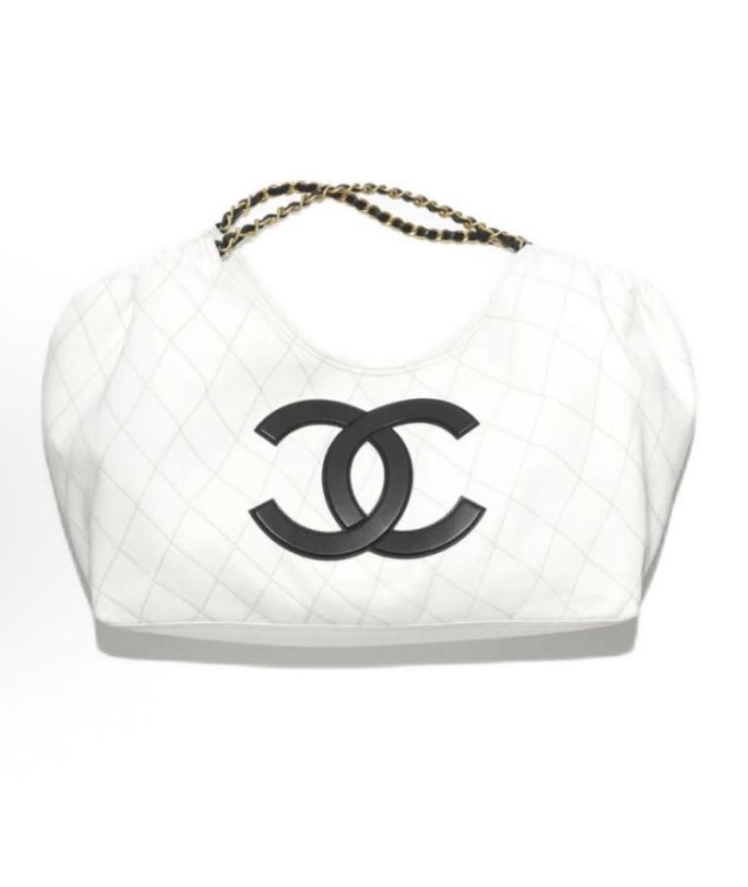 CHANEL Белая сумка тоут, фото 8