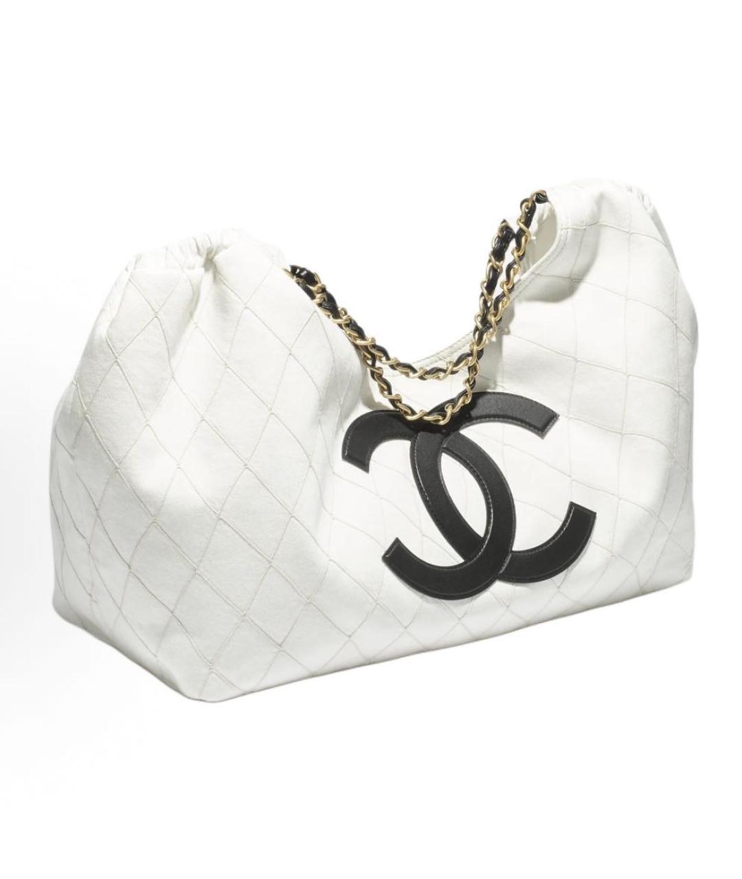 CHANEL Белая сумка тоут, фото 2