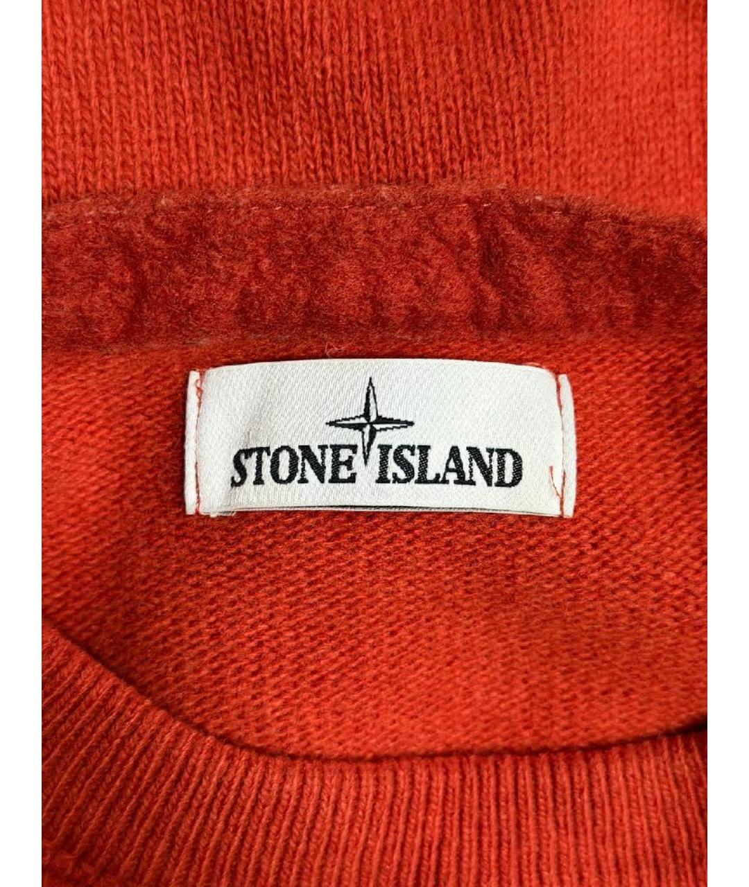 STONE ISLAND Оранжевый шерстяной джемпер / свитер, фото 3