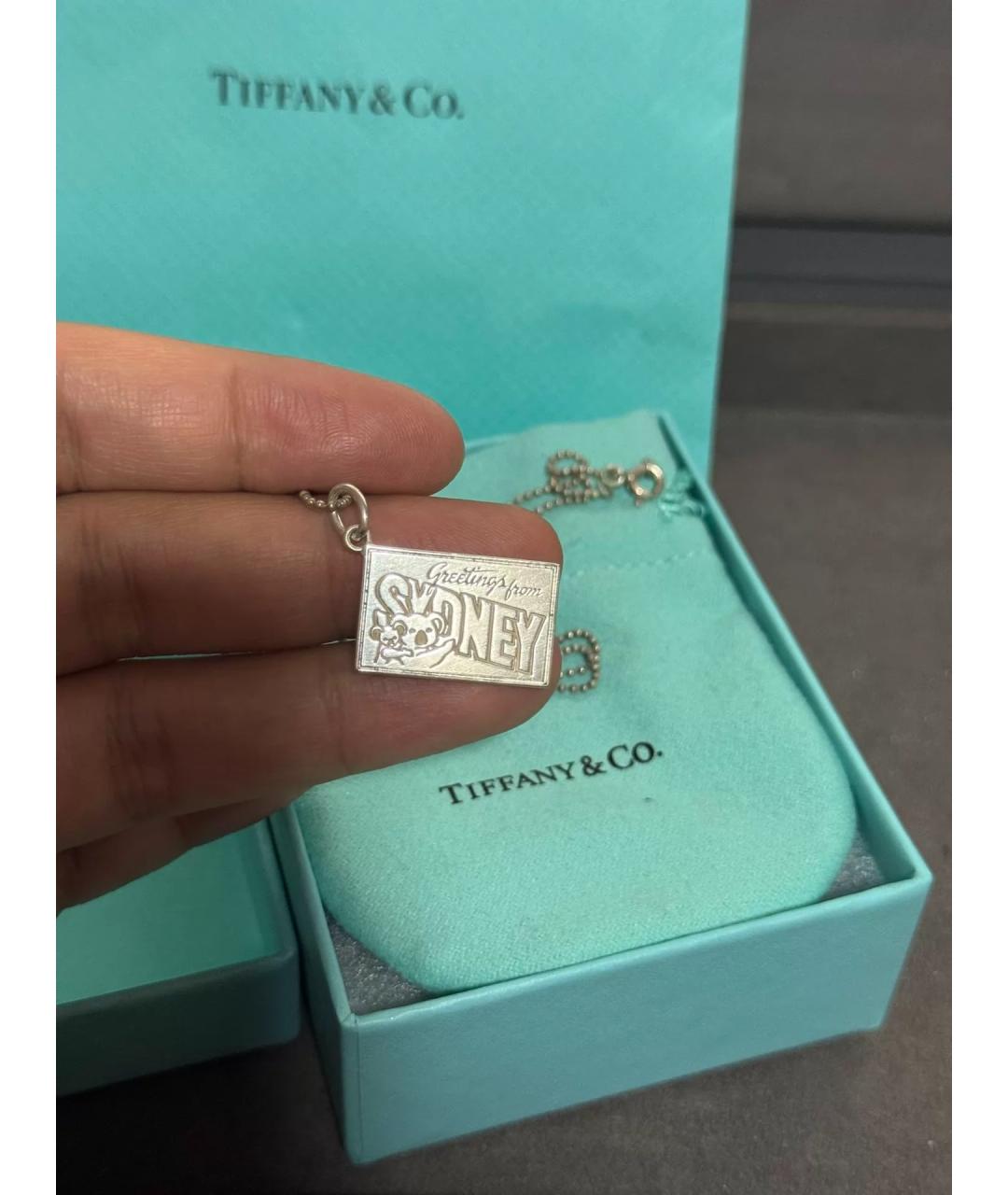 TIFFANY&CO Серебряный серебряный кулон, фото 3