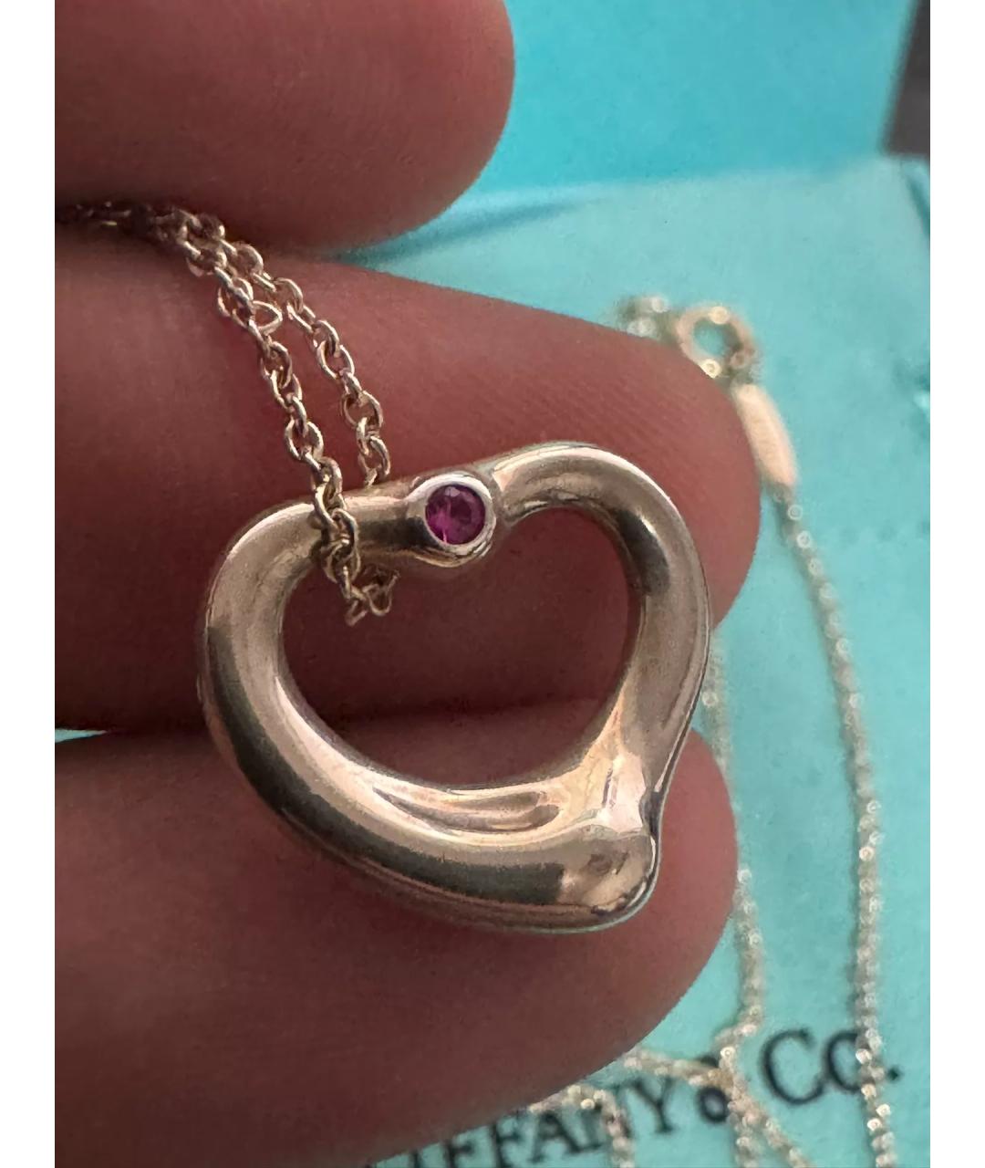 TIFFANY&CO Розовый серебряный кулон, фото 4