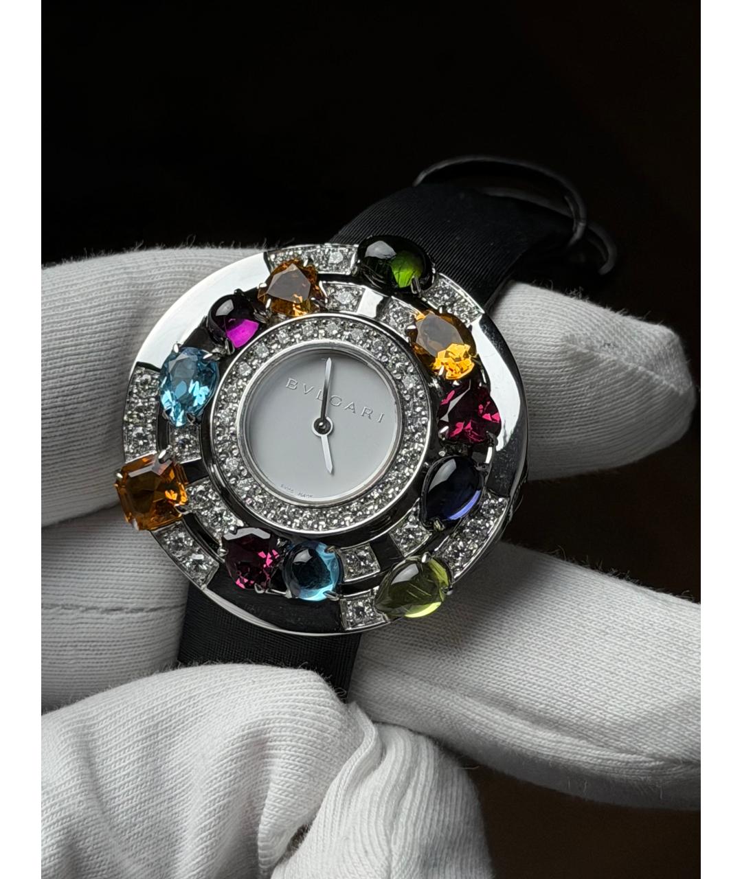 BVLGARI Белые часы из белого золота, фото 4