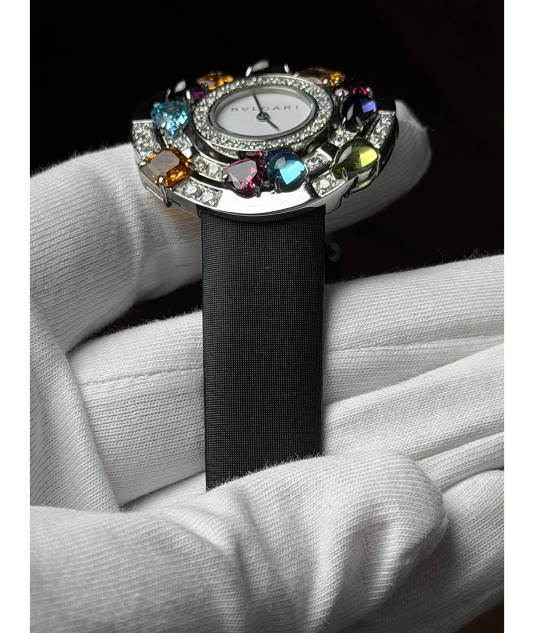 BVLGARI Белые часы из белого золота, фото 7