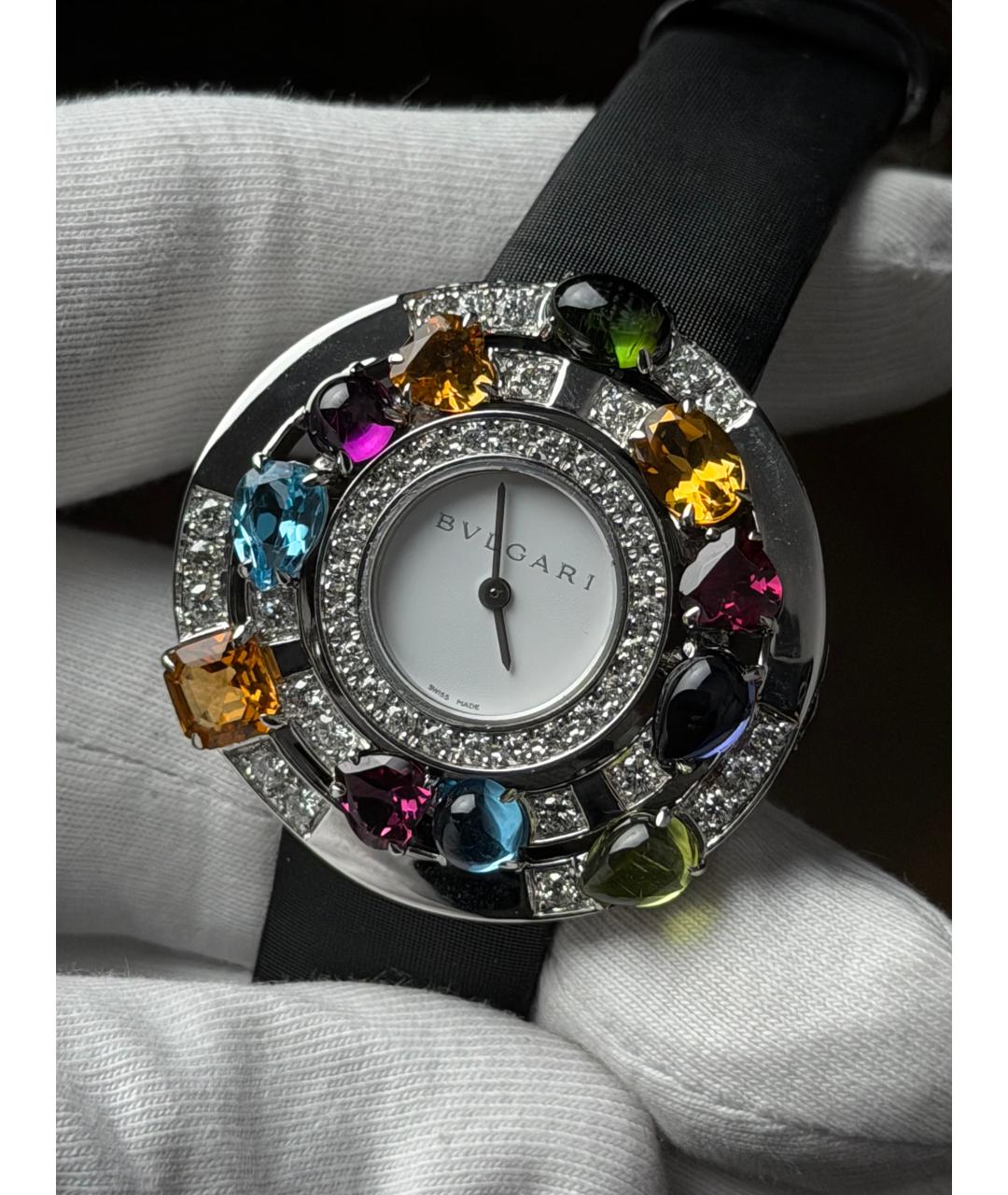 BVLGARI Белые часы из белого золота, фото 3