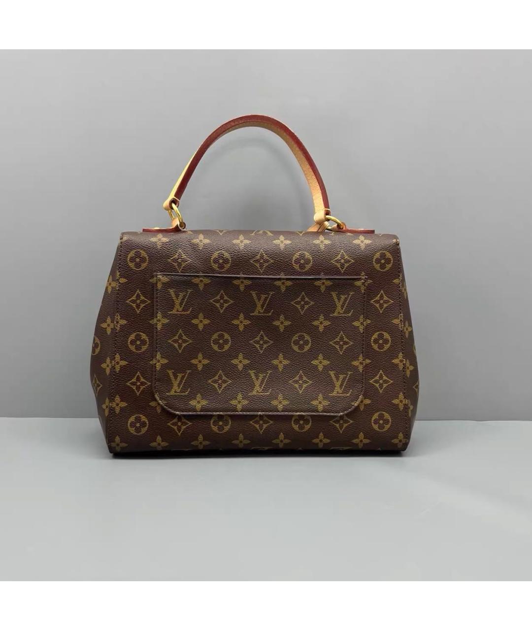 LOUIS VUITTON Коричневая сумка с короткими ручками из канвы, фото 2