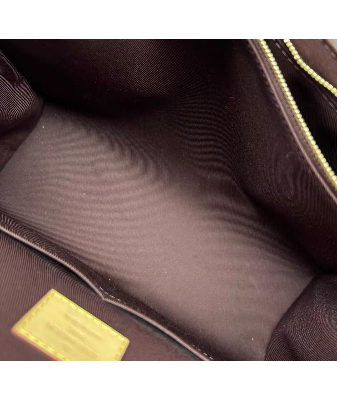 LOUIS VUITTON Коричневая сумка с короткими ручками из канвы, фото 6