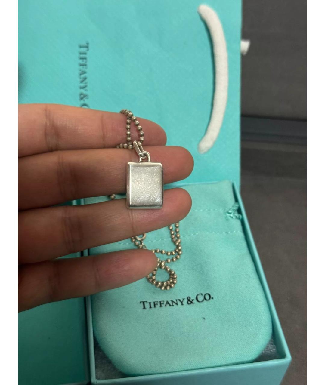 TIFFANY&CO Серебряная серебряная цепочка/подвеска, фото 7