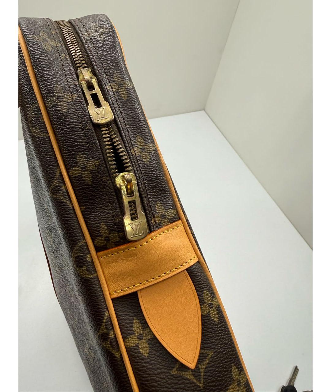 LOUIS VUITTON Коричневый портфель из канвы, фото 6