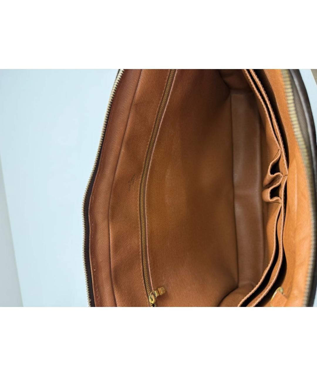 LOUIS VUITTON Коричневый портфель из канвы, фото 4
