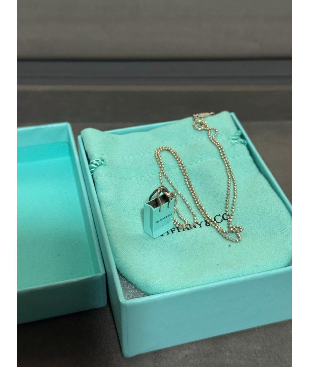 TIFFANY&CO Синий серебряный кулон, фото 6