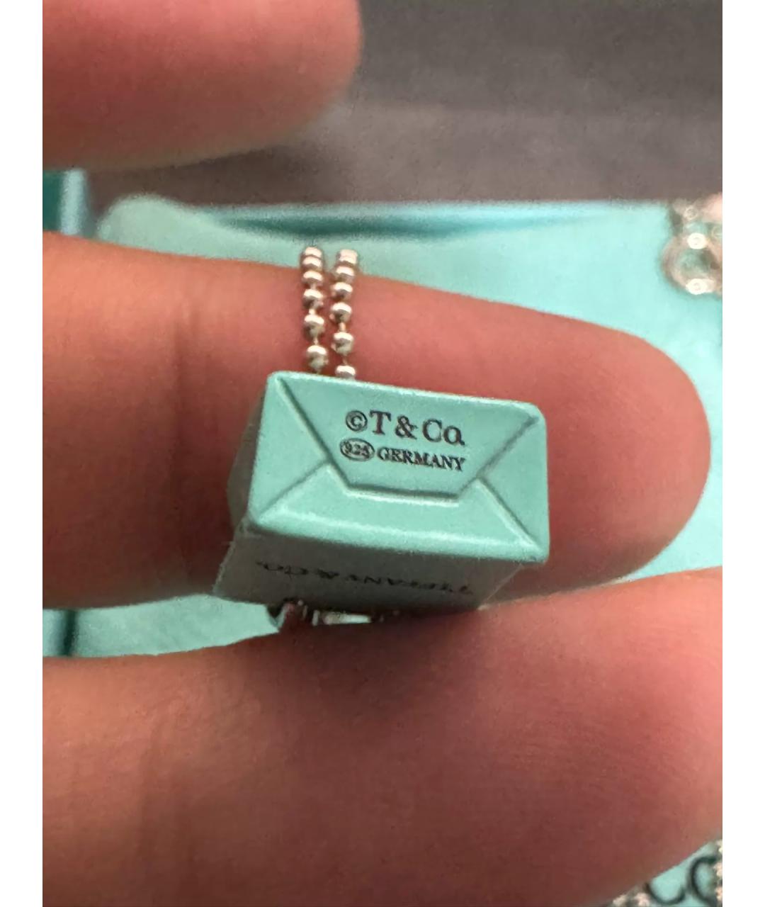 TIFFANY&CO Синий серебряный кулон, фото 5