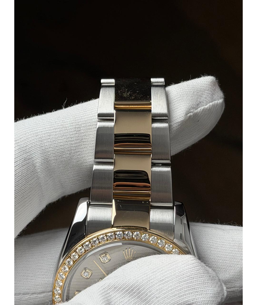 ROLEX Серебряные часы из желтого золота, фото 7