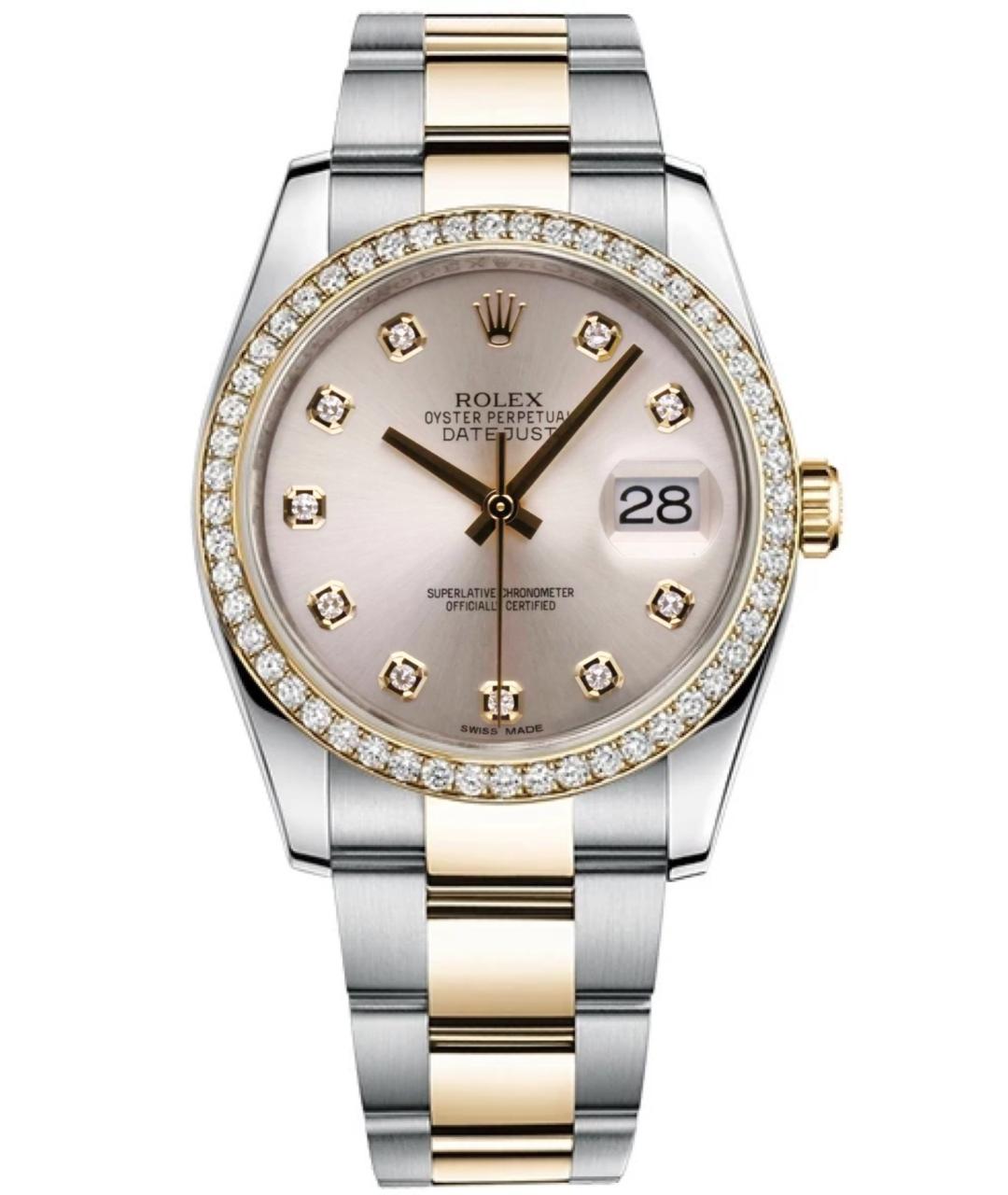ROLEX Серебряные часы из желтого золота, фото 1