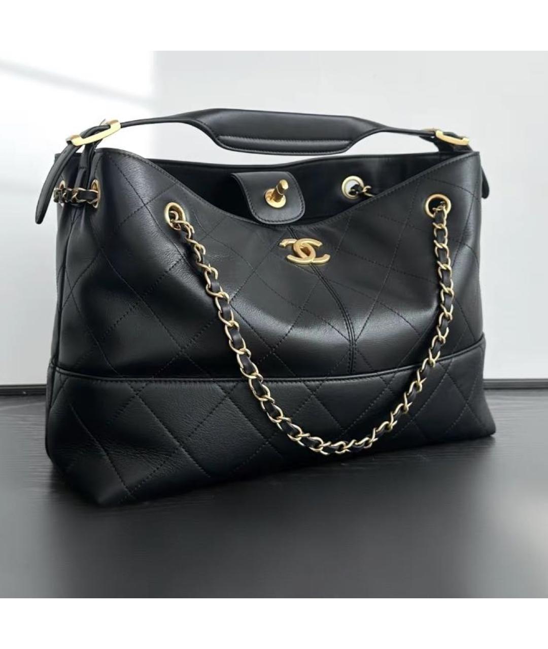 CHANEL Черная сумка тоут, фото 5