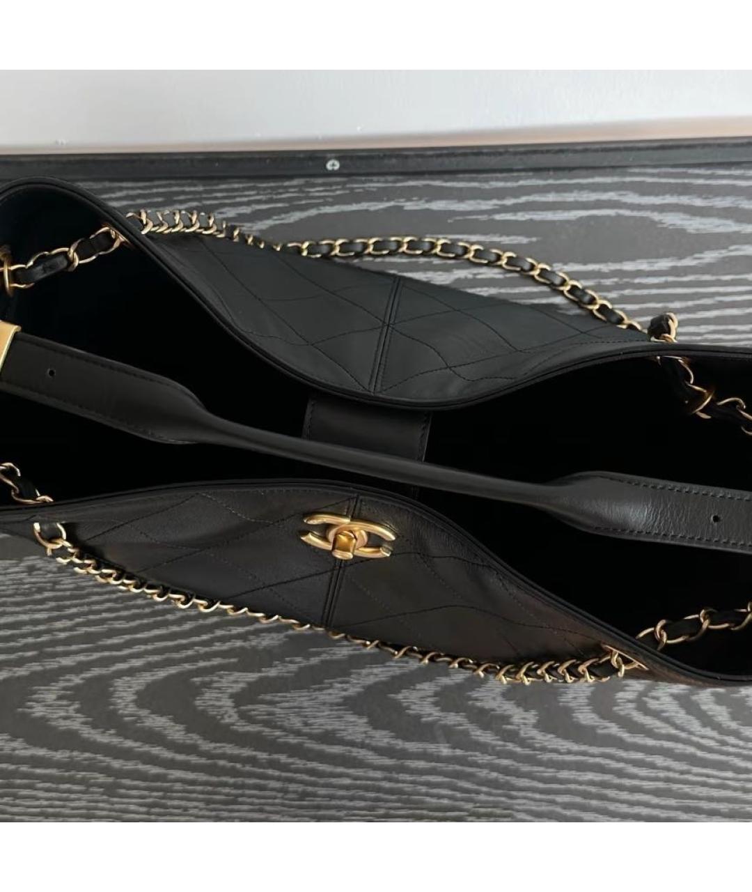 CHANEL Черная сумка тоут, фото 6