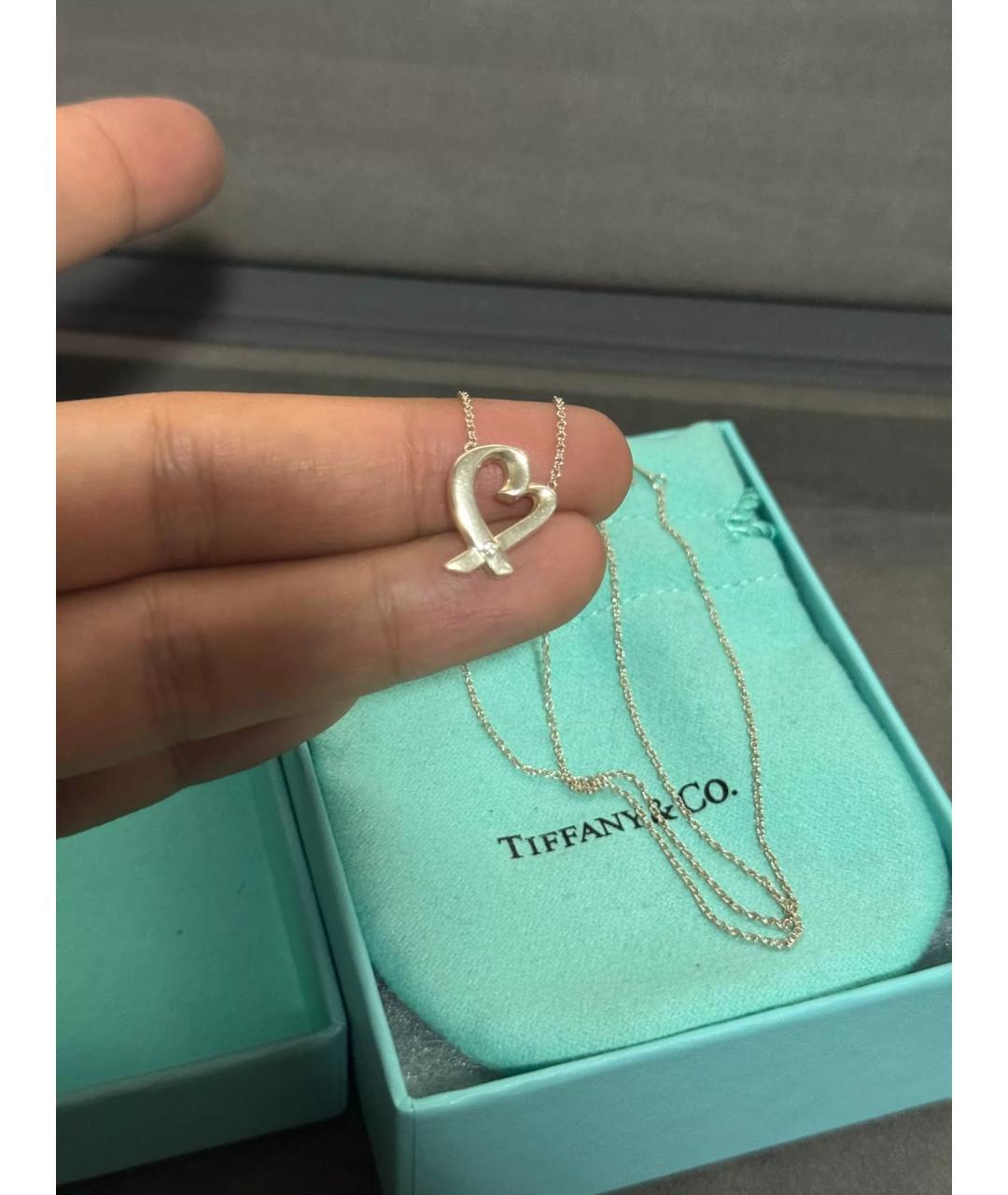 TIFFANY&CO Серебряная серебряная подвеска, фото 4