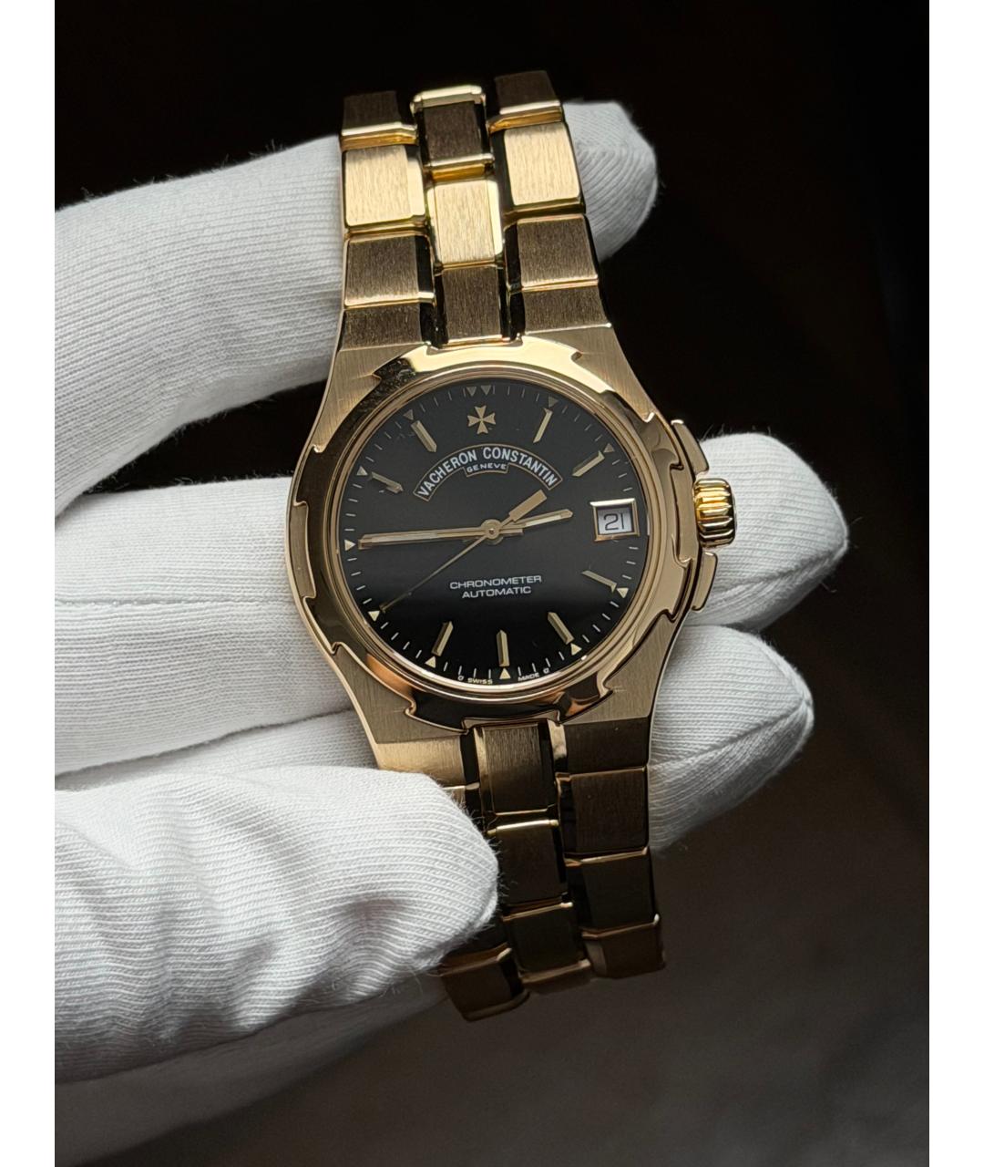VACHERON CONSTANTIN Черные часы из желтого золота, фото 2