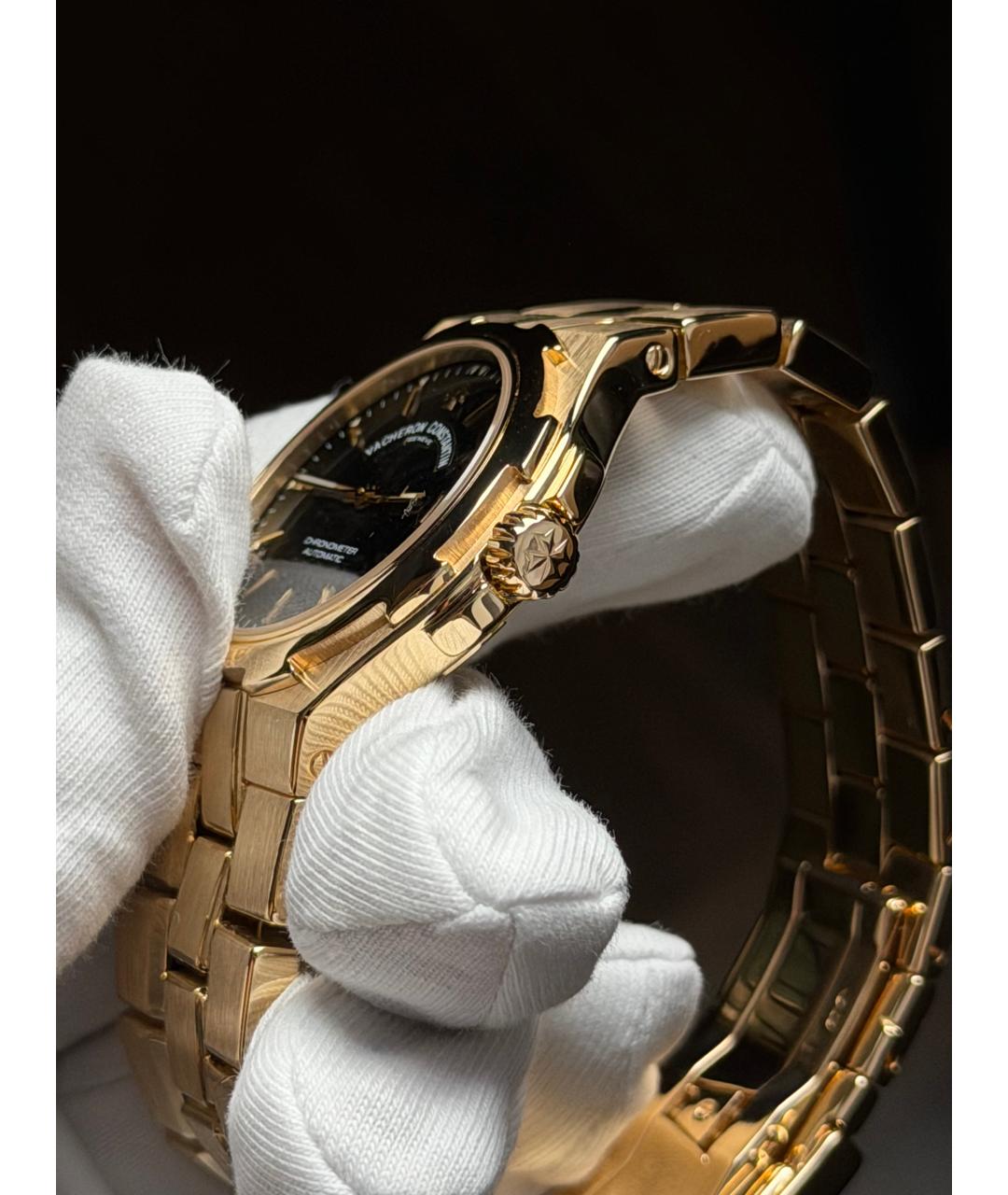 VACHERON CONSTANTIN Черные часы из желтого золота, фото 4