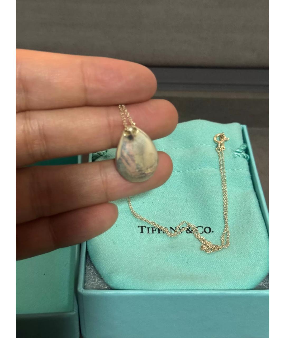 TIFFANY&CO Золотая серебряная подвеска, фото 4