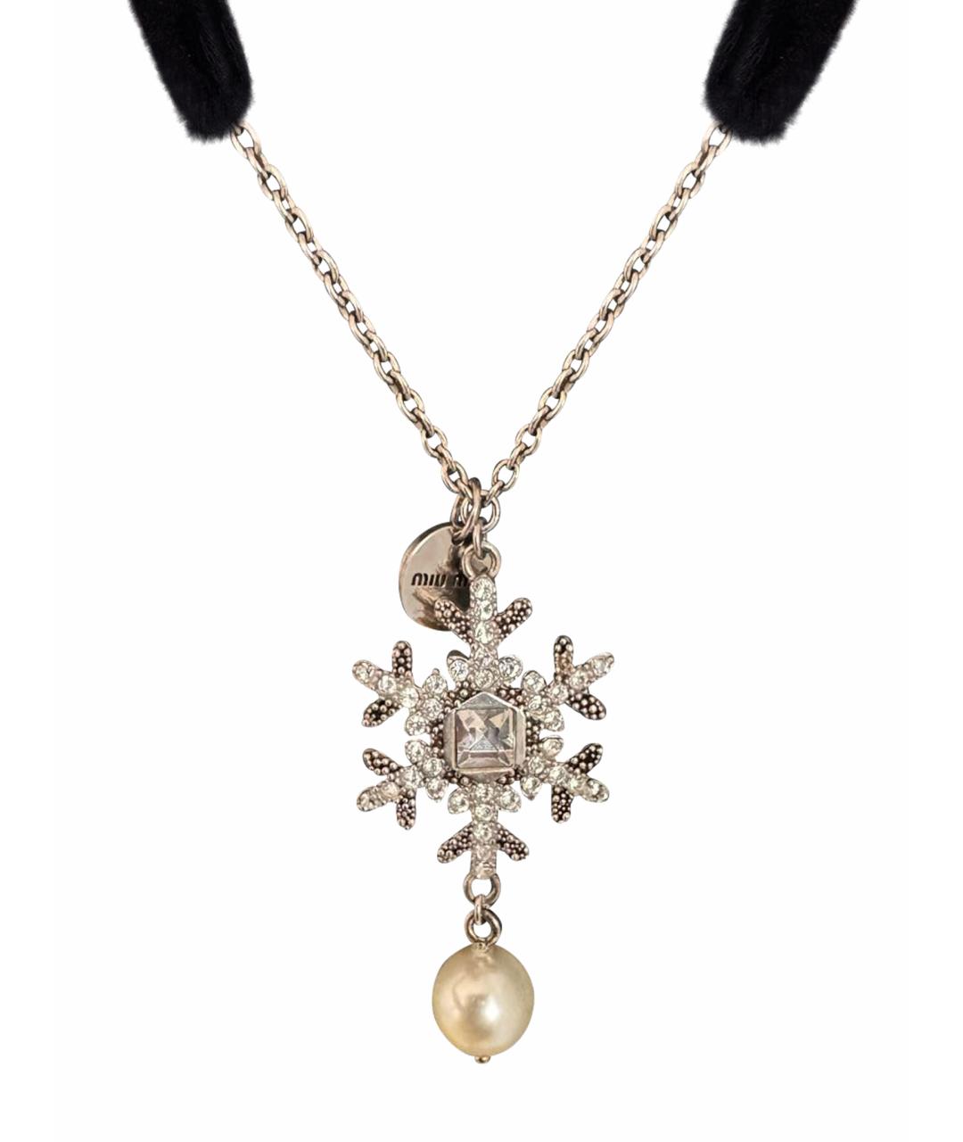 MIU MIU Черное колье, фото 9