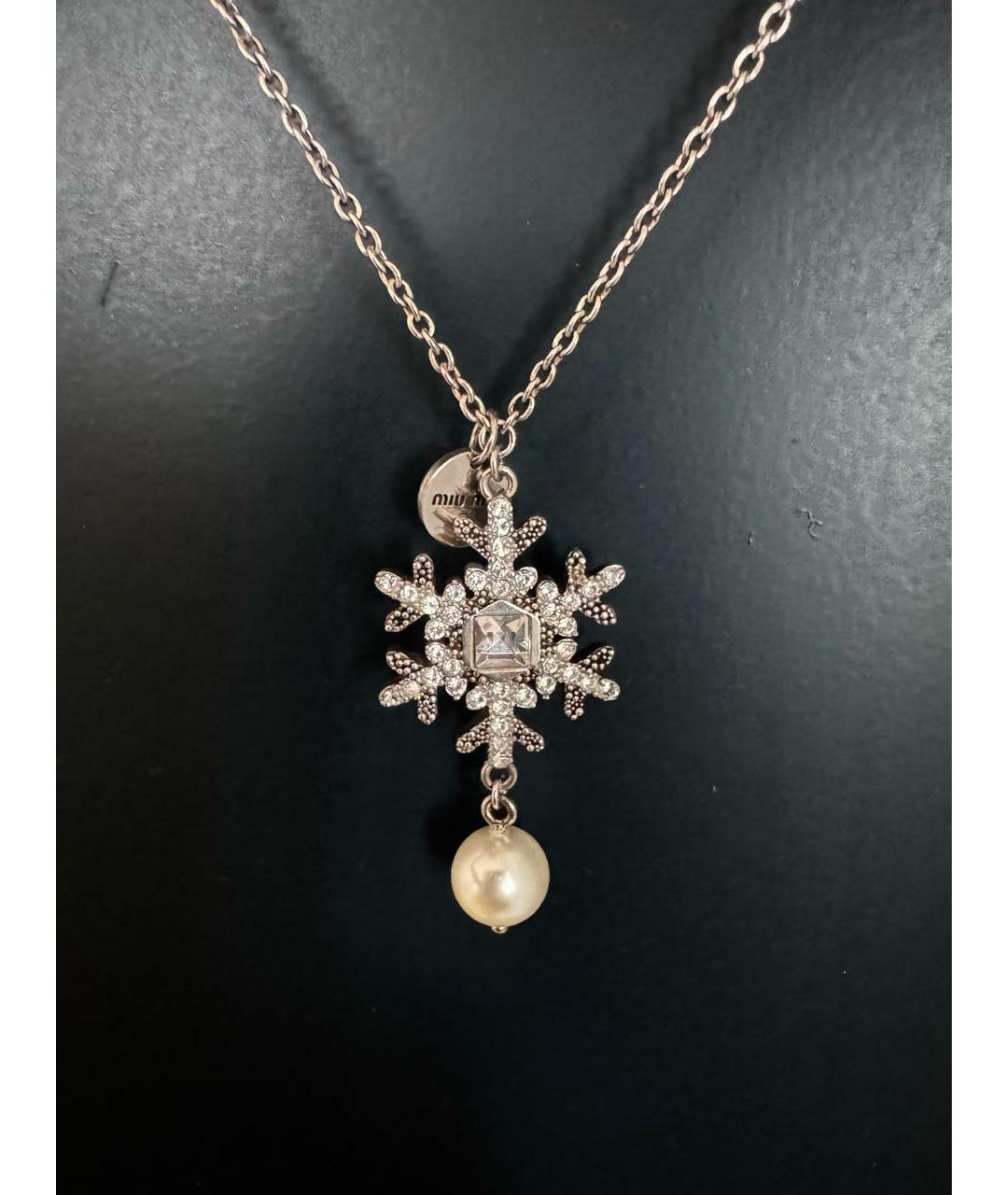 MIU MIU Черное колье, фото 3