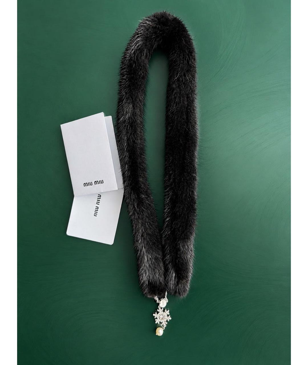 MIU MIU Черное колье, фото 7