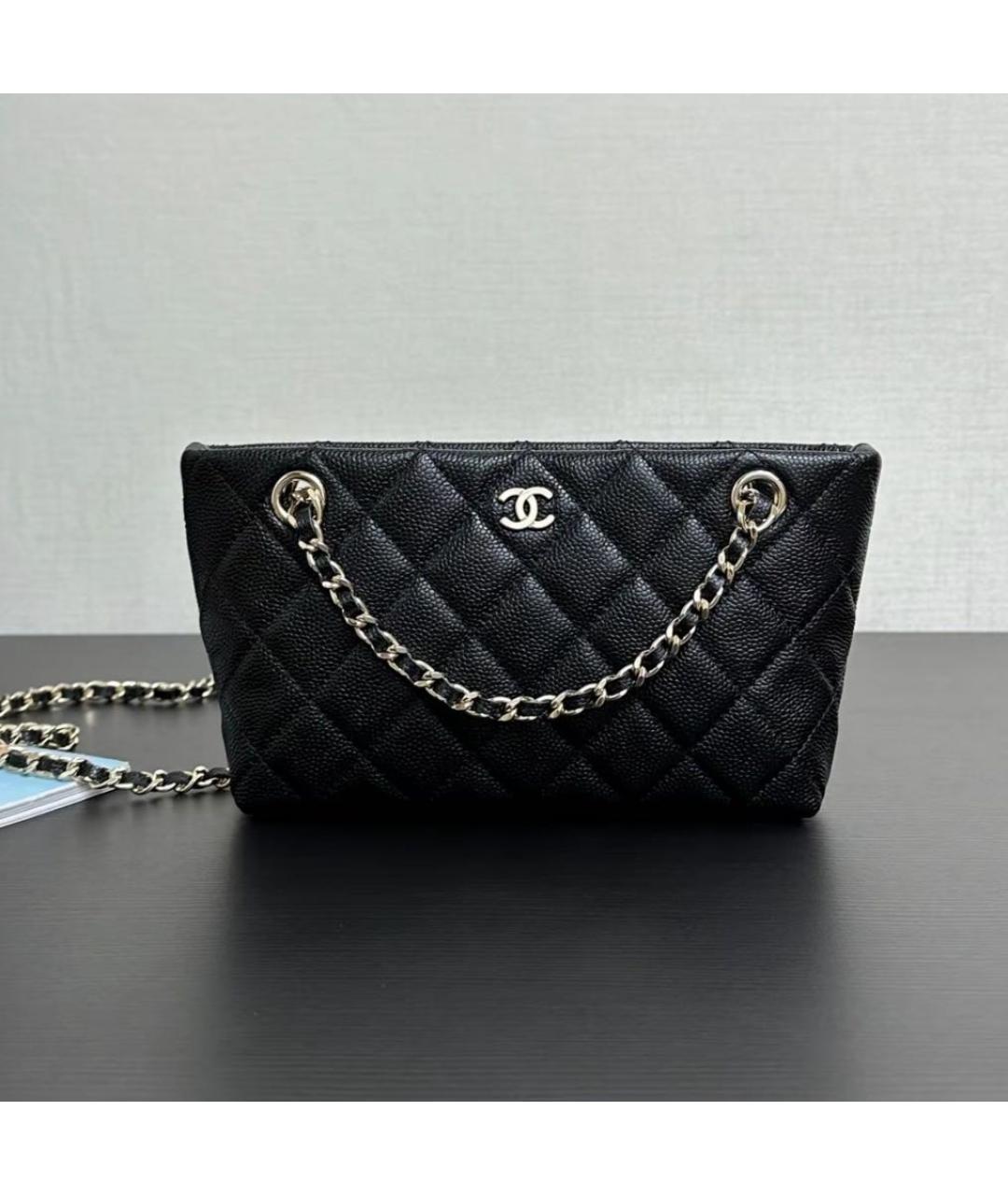 CHANEL Черная сумка через плечо, фото 4