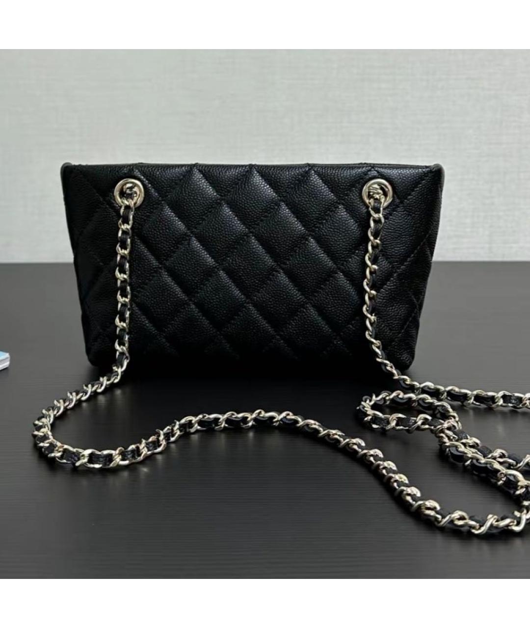 CHANEL Черная сумка через плечо, фото 5