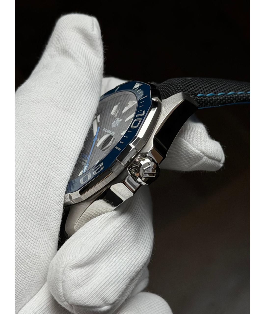 TAG HEUER Черные стальные часы, фото 4