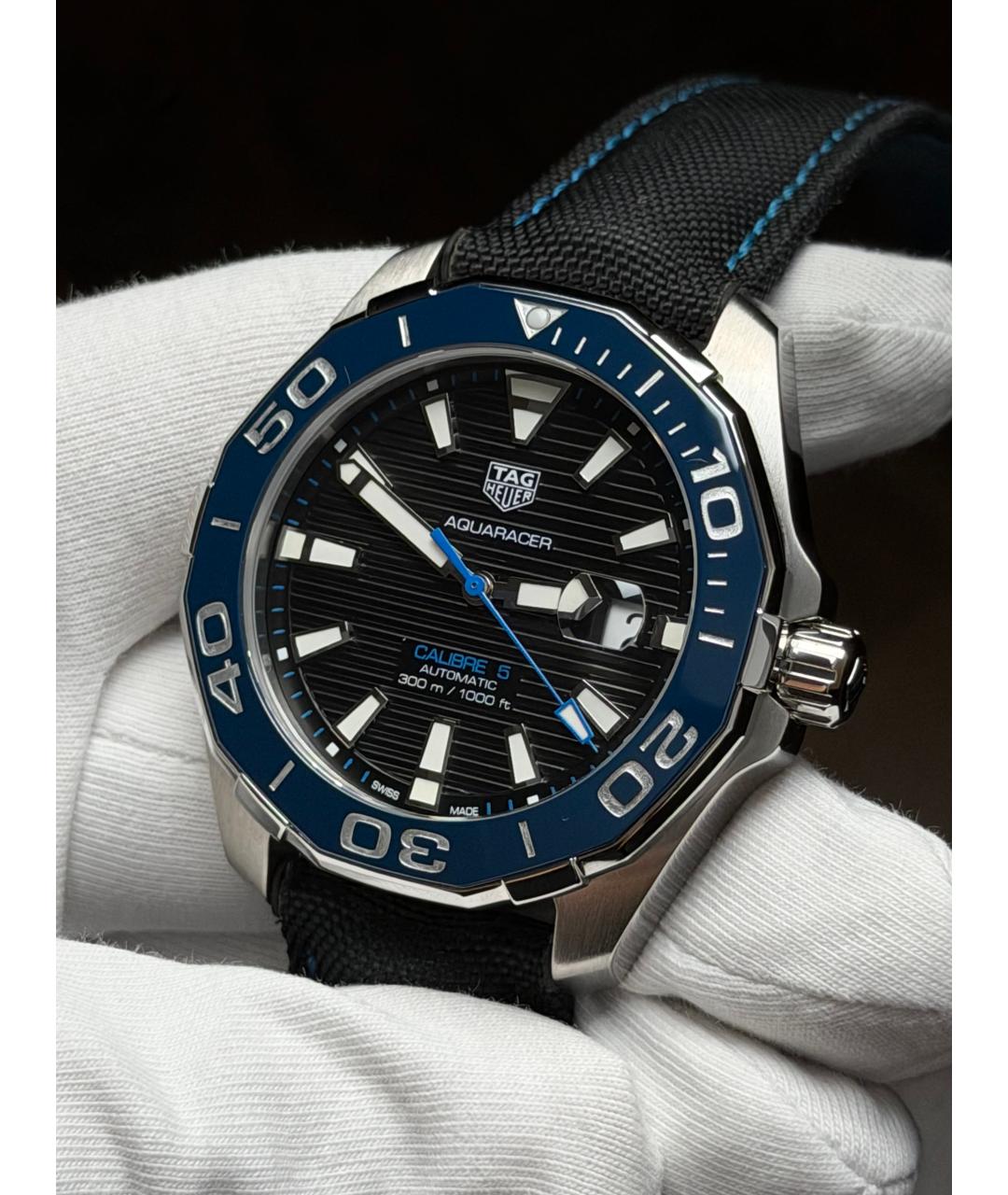 TAG HEUER Черные стальные часы, фото 3