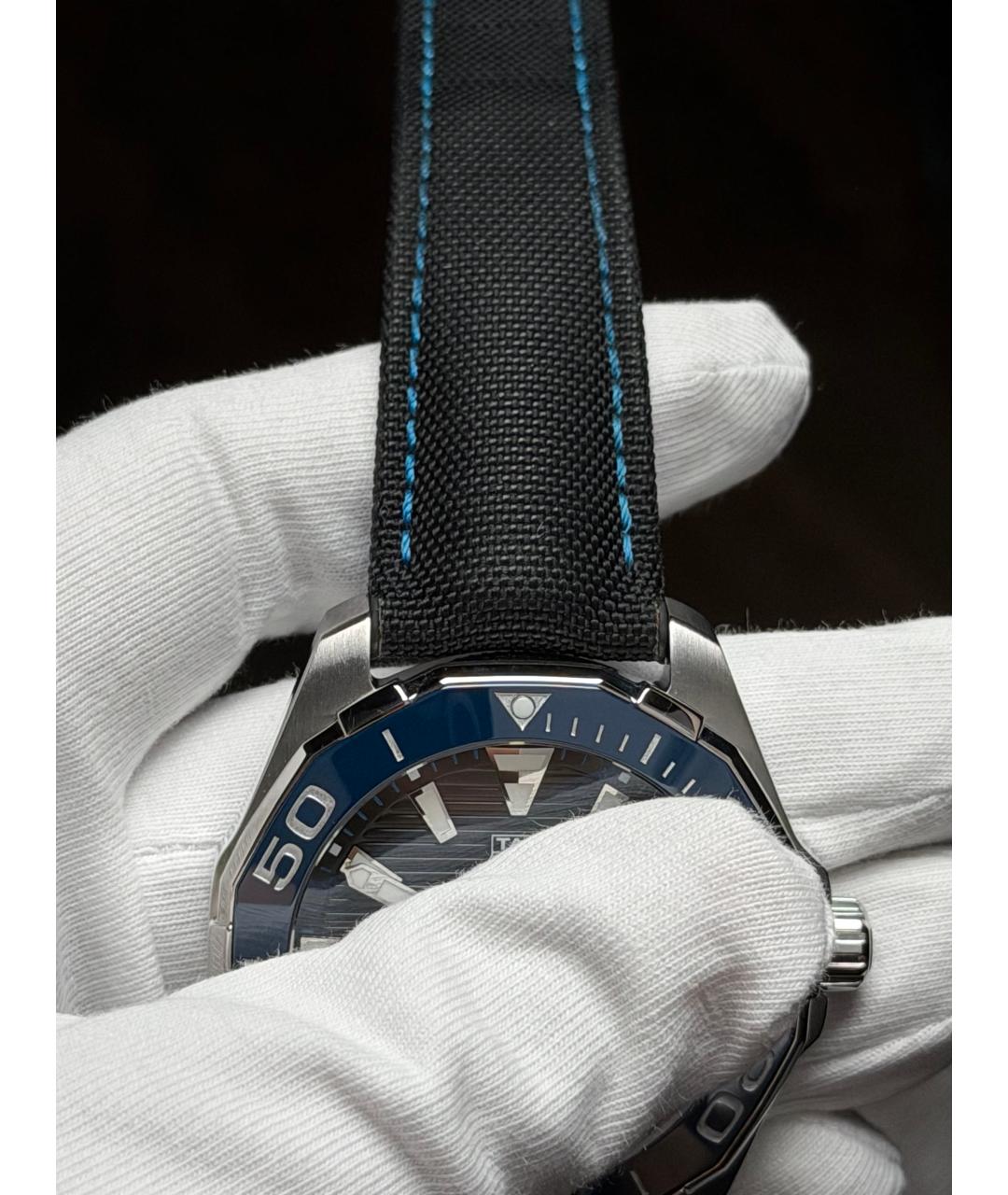 TAG HEUER Черные стальные часы, фото 7