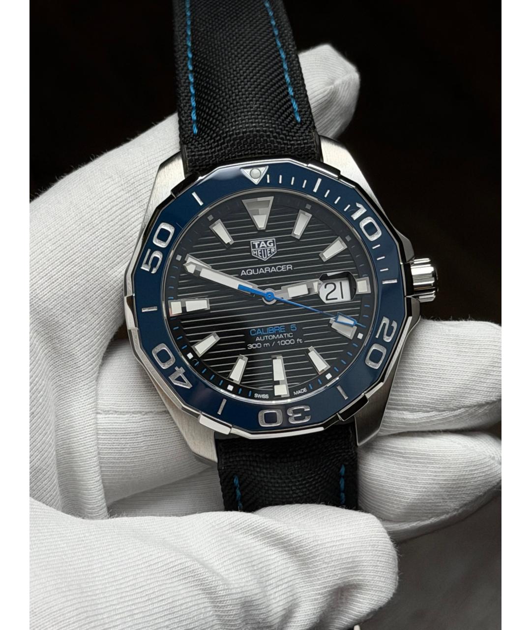 TAG HEUER Черные стальные часы, фото 2
