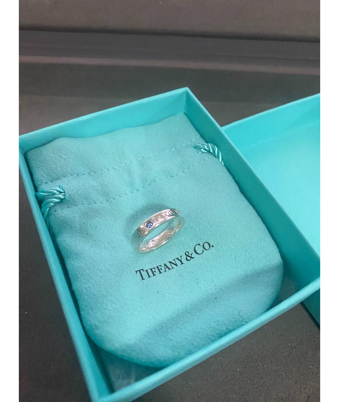 TIFFANY&CO Голубое серебряное кольцо, фото 2