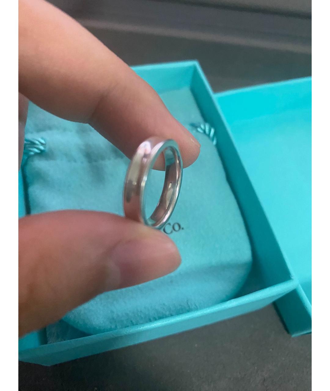 TIFFANY&CO Голубое серебряное кольцо, фото 6