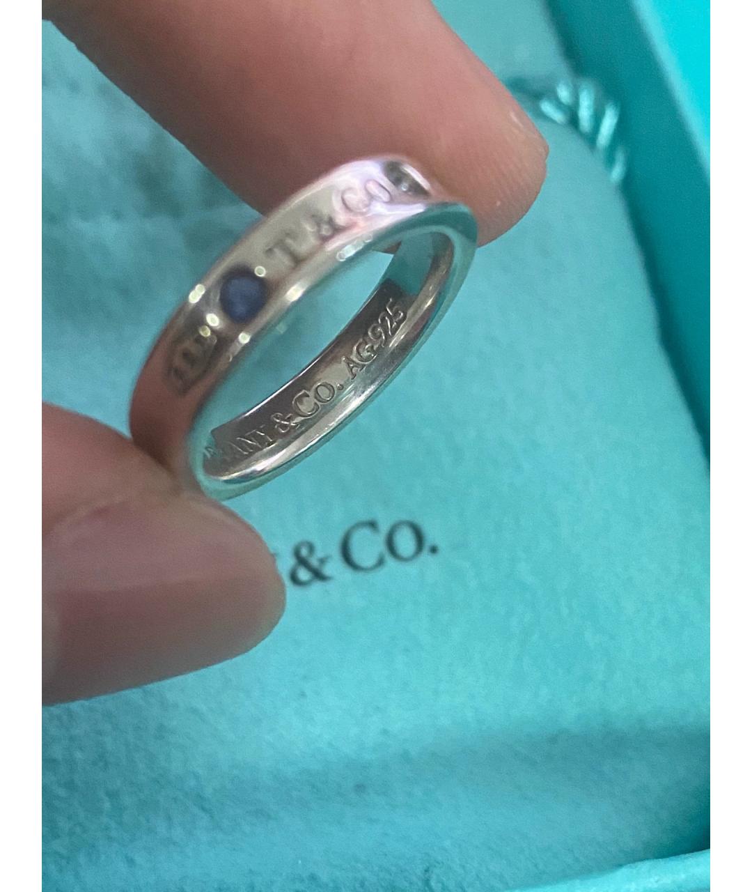 TIFFANY&CO Голубое серебряное кольцо, фото 7