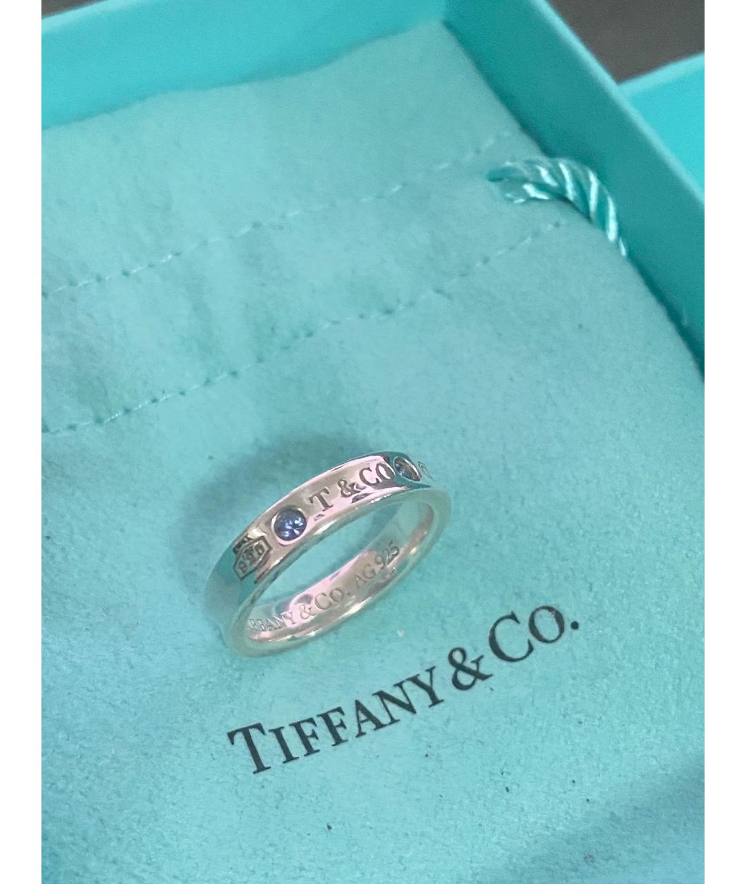 TIFFANY&CO Голубое серебряное кольцо, фото 9