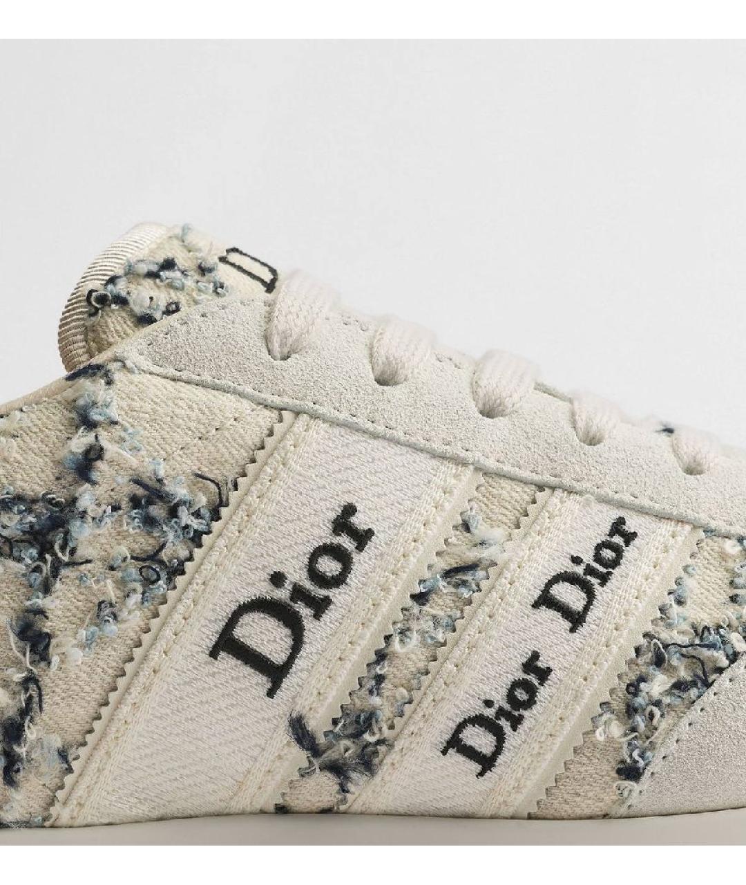 CHRISTIAN DIOR Бежевые кожаные кеды, фото 4