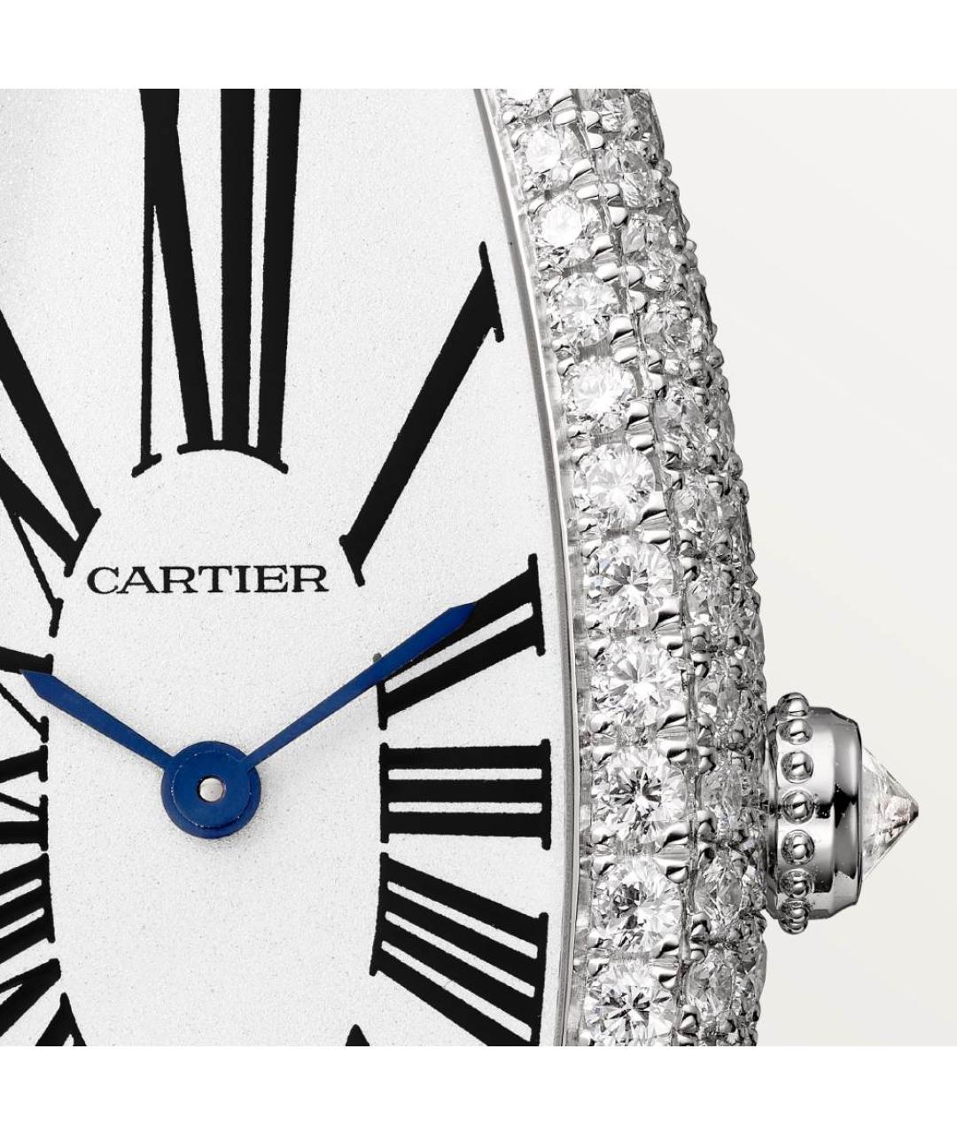 CARTIER Серебряные часы из белого золота, фото 2