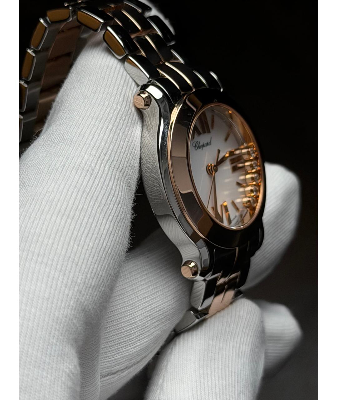 CHOPARD Белые часы из розового золота, фото 5